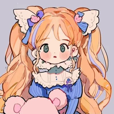 复古风女生动漫头像绘画