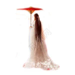 古风头像女撑伞女生动漫