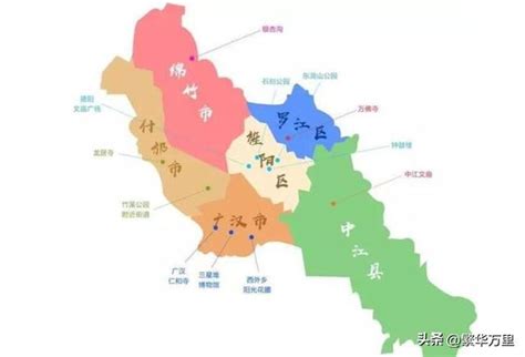 旌阳区标准地图 - 德阳市地图 - 地理教师网