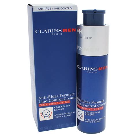 Clarins - Men Line-Control Cream - Dry Skin by Clarins for Men - 1.7 oz ...