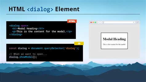 Details / Summary and Dialog in HTML