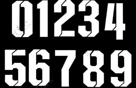 NBA球衣号码字体合集 - 字体下载 - 素材集市