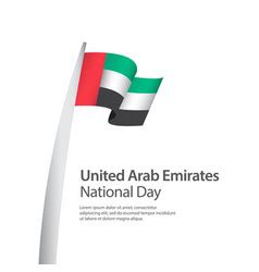 United arab emirates national day celebration Vector Image