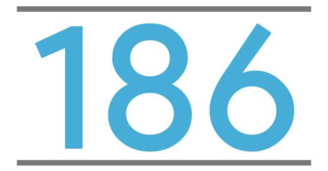 Zahl 186