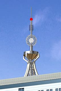 楼顶广告装饰塔|不锈钢工艺塔|吉祥标志塔|景观塔|钢构艺术造型