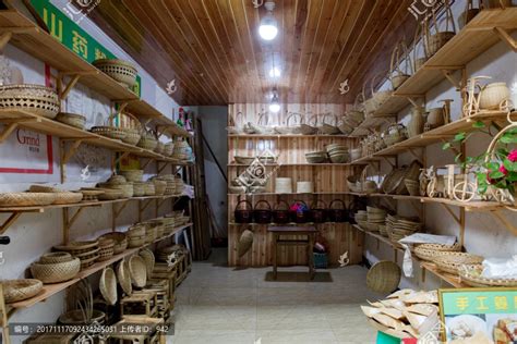 古代竹器店铺,传统文化,文化艺术,摄影素材,汇图网www.huitu.com