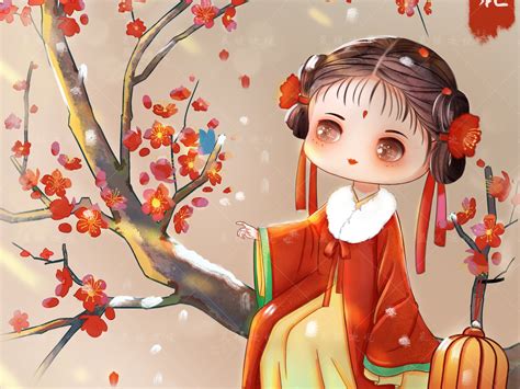 古风梅花拟人头像女生版
