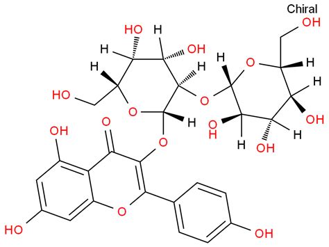 山奈酚-3-O-葡萄糖(1-2)半乳糖苷、人参黄酮苷-盖德化工网