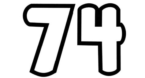 74 number sticker - MXG.ONE - Best moto decals