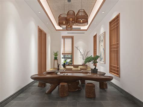 中式茶室|空间|室内设计|Uncle tong - 原创作品 - 站酷 (ZCOOL)