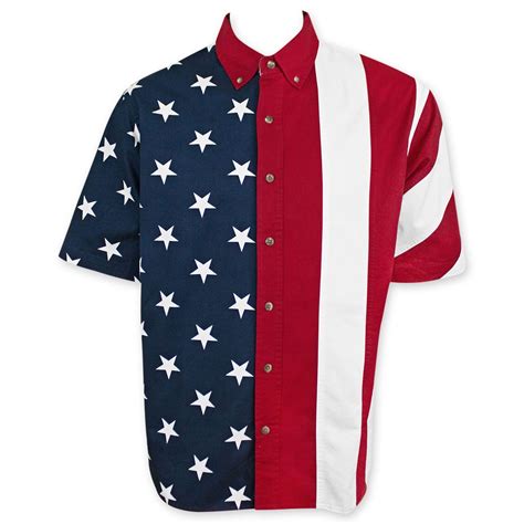 American Flag USA Button Up Dress Shirt - Walmart.com