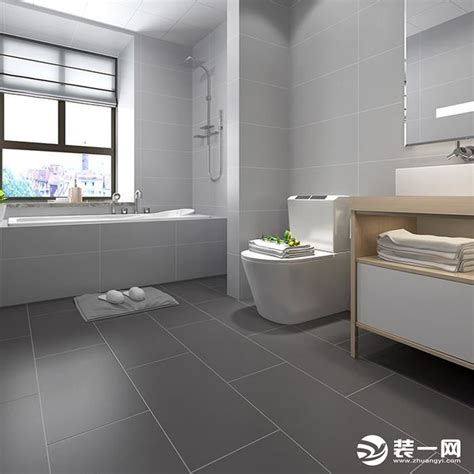 12款卫生间地砖效果图，教你如何搭配卫生间地面-中国木业网