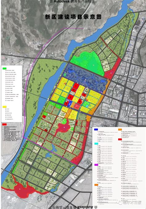 格尔木城市建设规划图,格尔木北五片区规划图,格尔木2030规划(第3页)_大山谷图库
