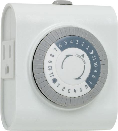 GE 24-Hour Plug-In Heavy Duty Indoor Timer, White, 15075