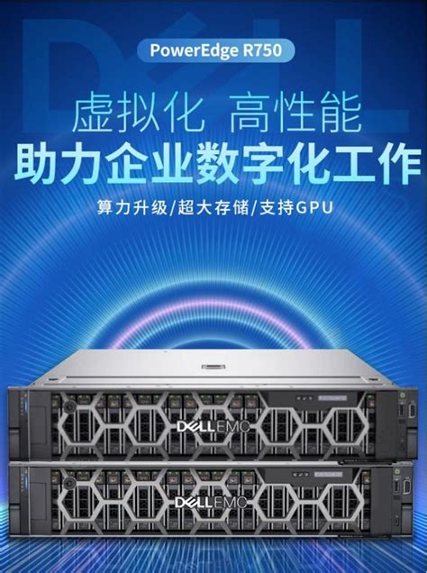 戴尔PowerEdge 新一代R750服务器 数据库主机 5317 12核24线程3.0G