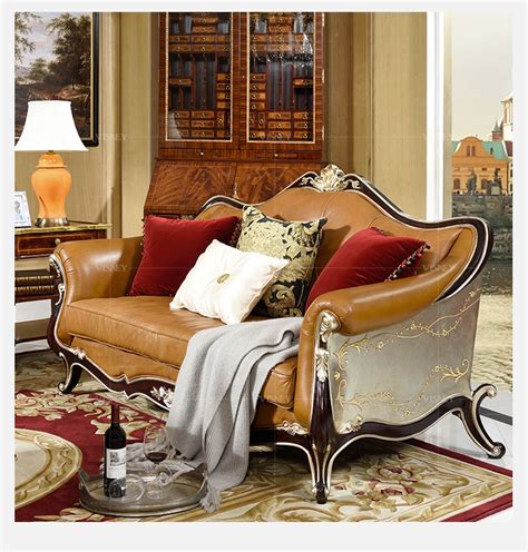 卫诗理ON英式实木沙发新古典奢华客厅皮艺沙发三人沙发组合家具AN-美间设计