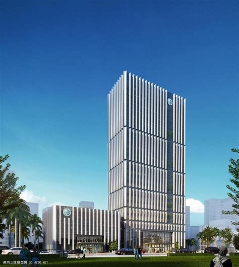 三明市电力调度大楼 高层办公楼su模型SU模型 高层办公楼SU模型