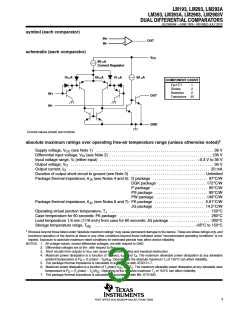LM293 (TI [双差分比较仪]) PDF技术资料下载 LM293 供应信息 IC Datasheet 数据表 (6/30 页)-芯三七