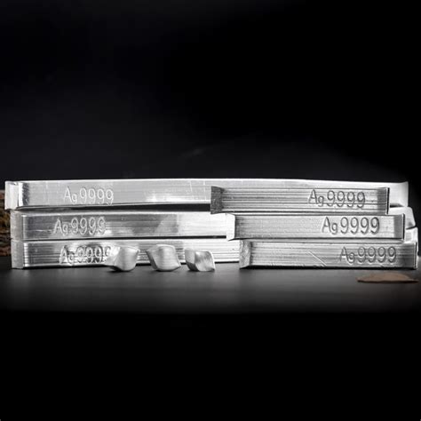 纯银条原料材料9999投资白银纯银白银银块-阿里巴巴