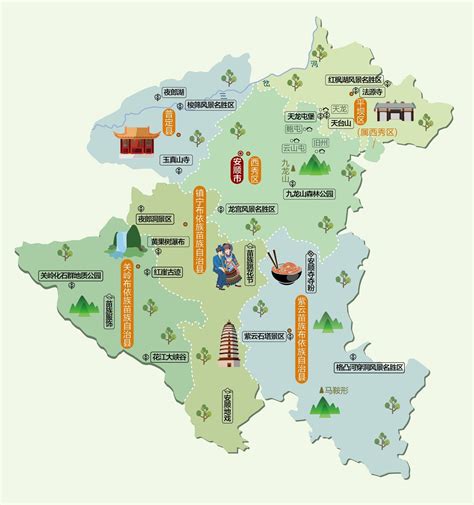 贵州旅游景点地图图片 贵州旅游景点地图图片