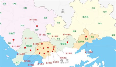 深圳区域图图片