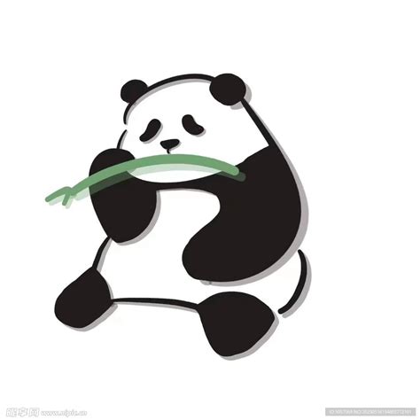 吃竹子的熊猫 设计图__卡通设计_广告设计_设计图库_昵图网nipic.com