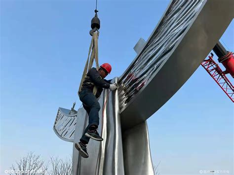 安徽海纳公园主题雕塑 大型不锈钢抽象帆船雕塑|资源-元素谷(OSOGOO)