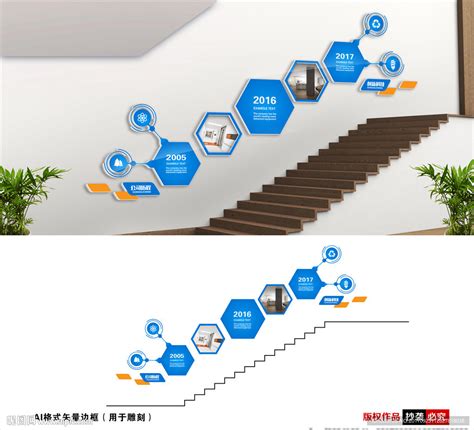 企业发展历程 楼梯造型设计图__广告设计_广告设计_设计图库_昵图网nipic.com