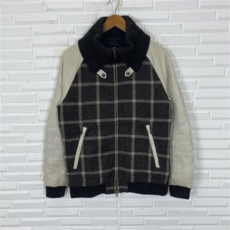 Japanese Brand 🔥LAST PRICE🔥 Japanese Flannel Wool Leather Jacket | Grailed