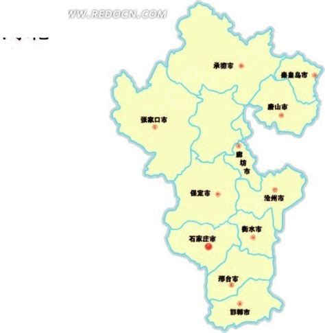 河北省市级矢量图AI素材免费下载_红动中国