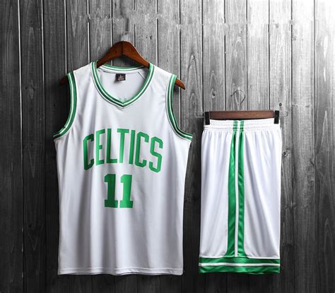 新赛季凯尔特人欧文11号球服黑色绿色球衣篮球服男女套装可定制-阿里巴巴