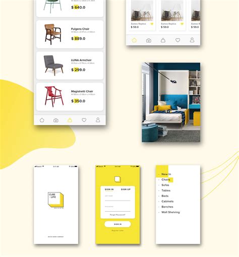50个创新家具网页UI概念设计 - 设计之家