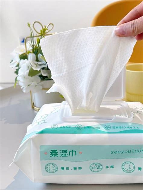 清风湿巾EDI纯水婴儿湿纸巾盖装便携家用卫生湿巾 80片/包-阿里巴巴