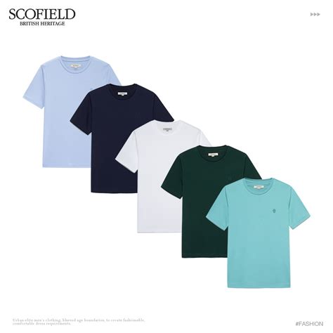 SCOFIELD2021夏季新款纯色休闲简约新疆棉男士短袖T恤SMRAB63001