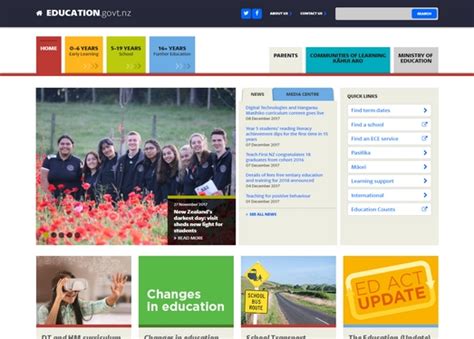 新西兰教育部国际网-www.education.govt.nz