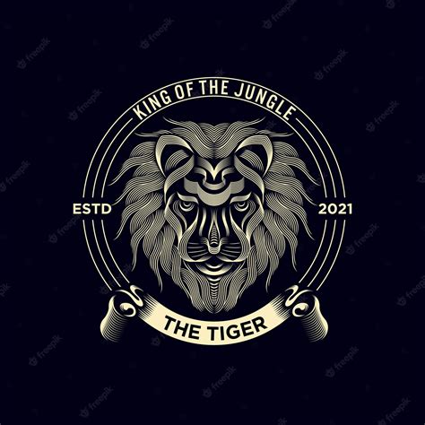 Logotipo de tigre vintage | Vector Premium