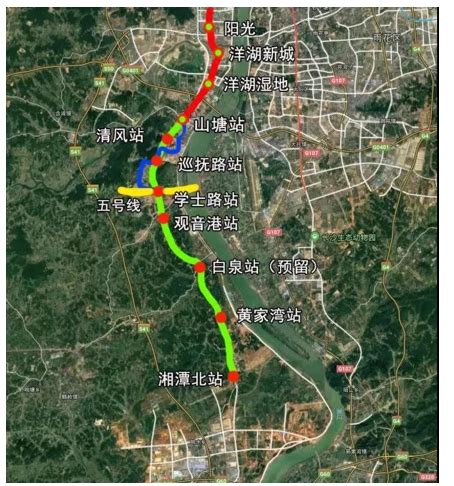 长沙地铁3号线南延到湘潭北，再到株洲西已纳入规划！！！_全线