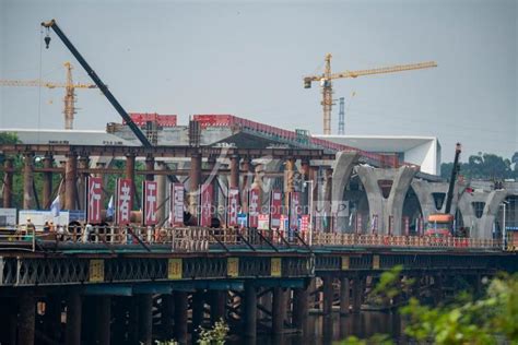 海南琼海：乐城大桥建设进度完成愈半-人民图片网
