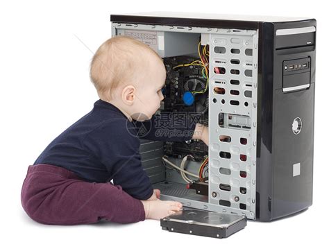 使用开放式计算机的幼儿孩子电脑记忆硬盘大容量磁盘维修部分技术电子产品高清图片下载-正版图片321122076-摄图网