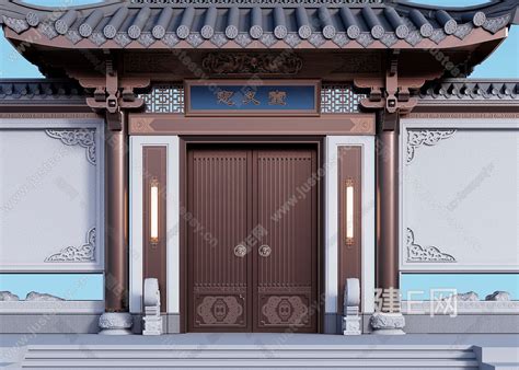 古典中式佛教莲社门头_1200065 – 设计本装修效果图