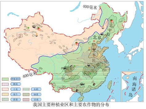 中国农作物分布-中国的农业-中国地理-区域地理-知识归纳-地理教学网