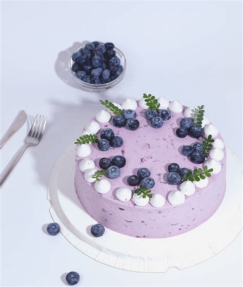 蓝莓蛋糕,中国菜系,食品餐饮,摄影,汇图网www.huitu.com
