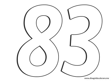 Number 83 White Black Stickers, Magnet | Wacky Print