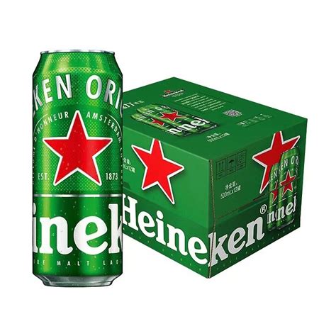 Heineken/喜力啤酒 罐装500ml*12罐 整箱 易拉罐-tmall.com天猫