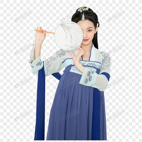 古风头像女生手中拿扇子
