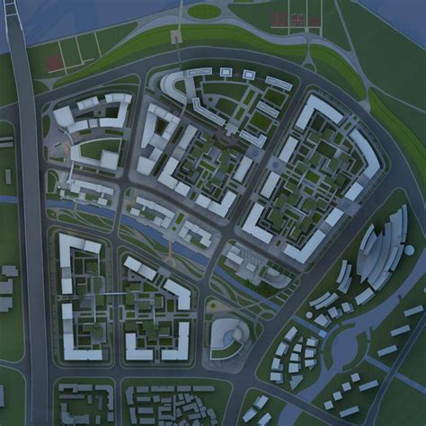 宁波软件园规划3dmax 模型下载-光辉城市