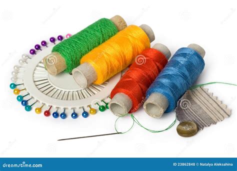Sewing accessories stock photo. Image of industry, needle - 23862848
