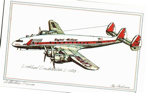 Lockheed Constellation L-049 Capital Airlines Roy Anderson Vintage ...