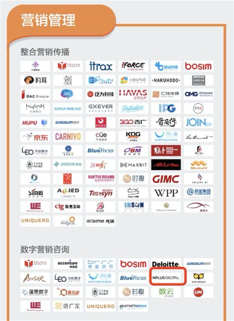 NPLUS Digital 入选《中国数字营销生态图2020版》四大服务类别 @广告门