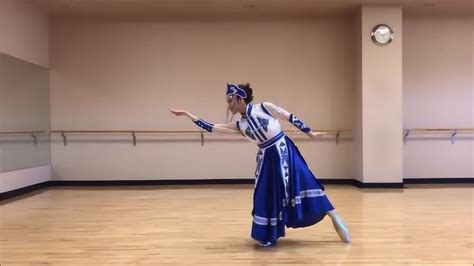 民族舞独舞《天边》简单易学蒙古族舞蹈视频